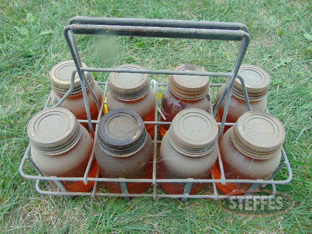 (8) glass jars w-lids, filled w-oil samples_1.jpg